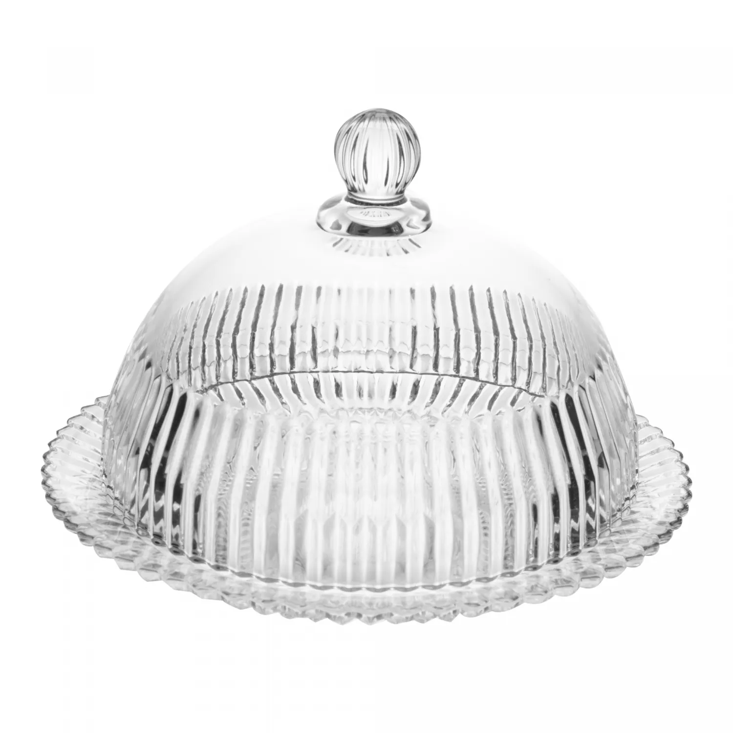 Queijeira de Cristal com Tampa Império 20cm x 20cm x 13,5cm - Wolff