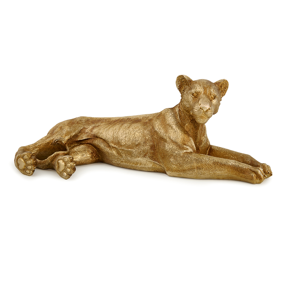 Escultura Leoa Em Polirresina