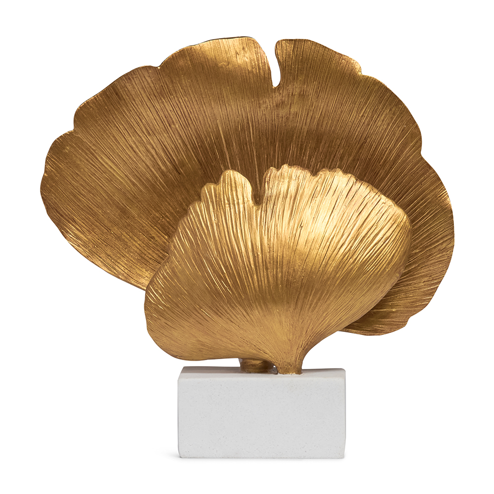 ESCULTURA EM POLIRRESINA DOURADA